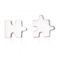 Oceľové náušnice PUZZLE