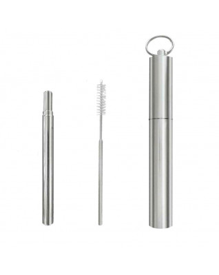 Skladacia cestovná slamka s hliníkovým obalom