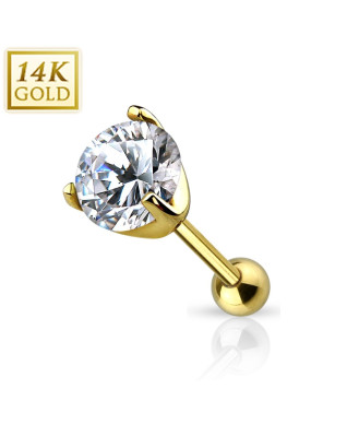 Zlatý cartilage piercing do ucha