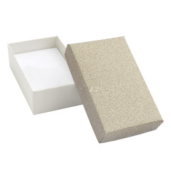 Škatuľka na súpravu šperkov, striebristo béžová