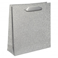 Papierová darčeková taška strieborná