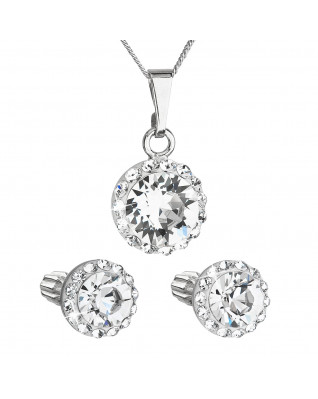 Sada šperkov s kryštálmi Swarovski náušnice, retiazka a prívesok