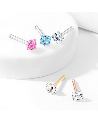 Piercing do nosa štvorček