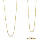 Pozlátená oceľová retiazka, hr. 1,5 mm