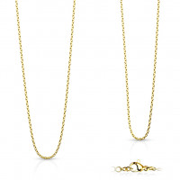 Pozlátená oceľová retiazka, hr. 1,5 mm