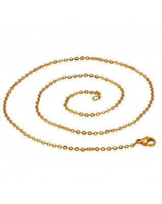 Pozlátená oceľová retiazka, hr. 1,5 mm