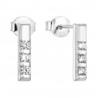 Strieborné náušnice so zirkónmi
