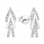 Strieborné náušnice so zirkónmi