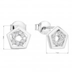 Strieborné náušnice so zirkónmi