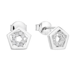 Strieborné náušnice so zirkónmi