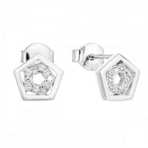 Strieborné náušnice so zirkónmi