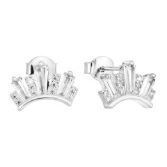 Strieborné náušnice so zirkónmi