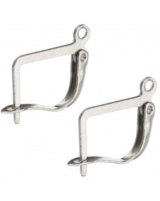 Oceľové náušnicové zapínanie uzavreté - dámsky patent - 1 kus