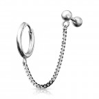 Náušnice + cartilage piercing do ucha s retiazkou