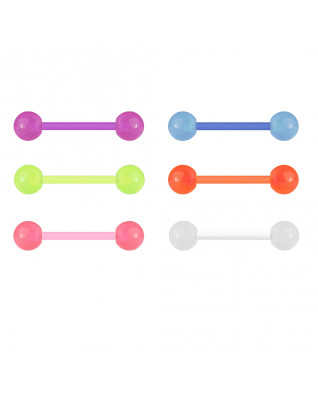 Piercing do jazyka - svietiaci v tme