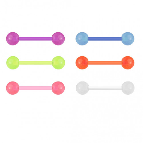 Piercing do jazyka - svietiaci v tme