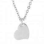 Oceľová retiazka s príveskom srdca