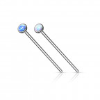 Variabilný piercing do nosa s opálom 2 mm