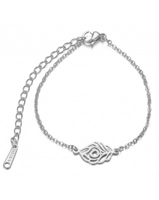 Oceľový náramok s pierkom