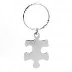 Oceľový prívesok na kľúče - puzzle