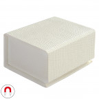 Biela darčeková krabička na prsteň, magnetické zatváranie