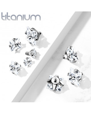 Náhradný kamienok k dermálu TITAN, závit 1,6 mm, 4mm, farba: číra