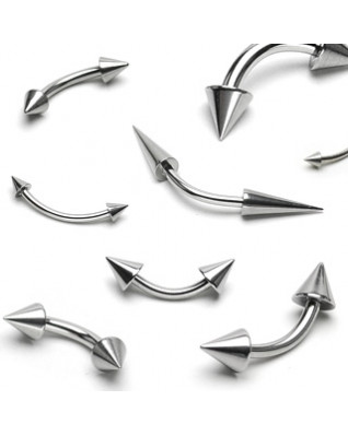 Piercing do obočia 1,6 mm - kónus