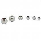 Oceľový oválik 6 x 6 mm s otvorom 3 mm