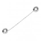 Oceľový stopper s retiazkou /poistka na náramok