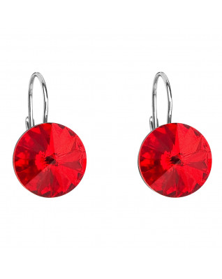 Strieborné náušnice s kryštálmi Crystals from Swarovski® Siam