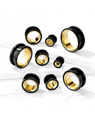 Skrutkovací čierny tunel do ucha