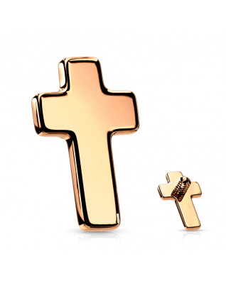 Pozlátený náhradný krížik k labrete