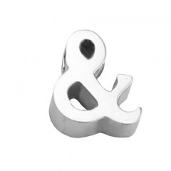 Navliekacie oceľový prívesok korálku - &