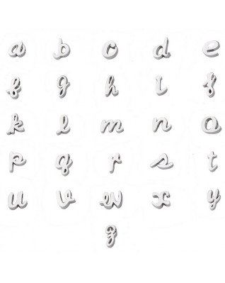 Navliekací oceľový prívesok iniciála - písmeno