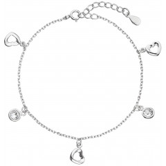 Strieborný náramok s kamienkami Crystals from Swarovski® Crystal