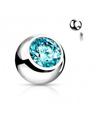 Náhradná gulička s kamienkom 1,2 x 3 mm