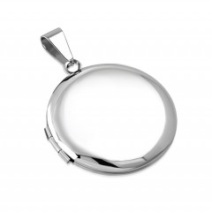 Oceľový prívesok - medailón otvárací kruh