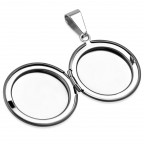 Oceľový prívesok - medailón otvárací kruh