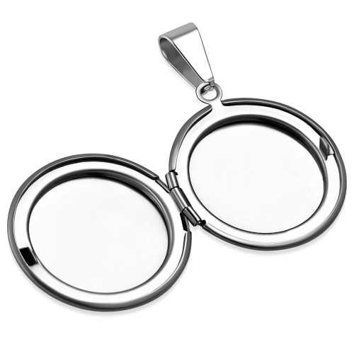 Oceľový prívesok - medailón otvárací kruh