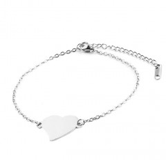 Oceľový náramok srdca