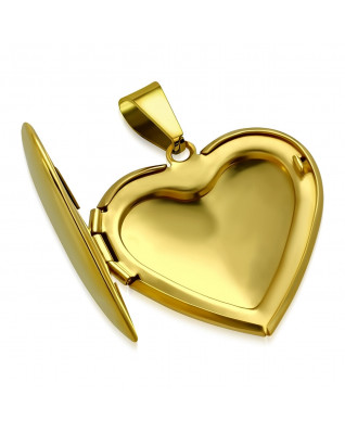 Oceľový prívesok - medailón otváracie srdce