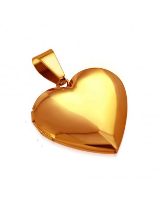 Oceľový prívesok - medailón otváracie srdce
