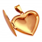 Oceľový prívesok - medailón otváracie srdce