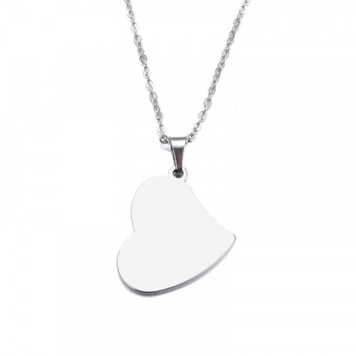 Oceľový náhrdelník srdca