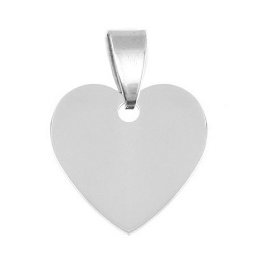 Oceľový prívesok srdiečko malé 20 x 20 mm