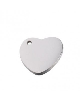 oceľový prívesok srdiečko