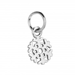 Strieborný prívesok snehová vločka