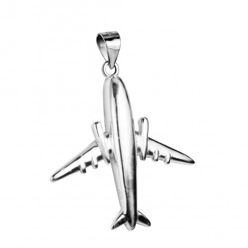 Strieborný prívesok - lietadlo