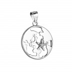 Strieborný prívesok - zemegule