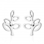 Oceľové náušnice stromčeky